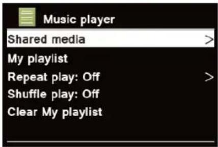 TECHNISAT DigitRadio 110 IR - Playing Shared Media - 1