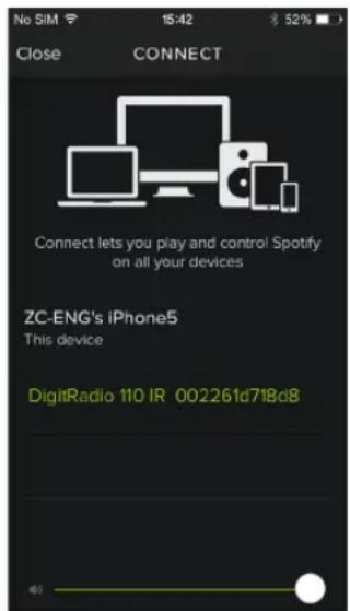 TECHNISAT DigitRadio 110 IR - Utilisation de la fonction Spotify Connect - 1