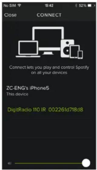 TECHNISAT DigitRadio 110 IR - Korzystanie z serwisu Spotify Connect - 2