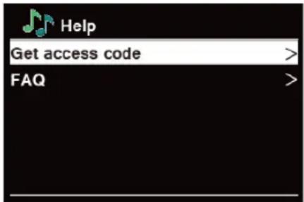 TECHNISAT DigitRadio 110 IR - Obtention d'un code d'accès et FAQ - 1