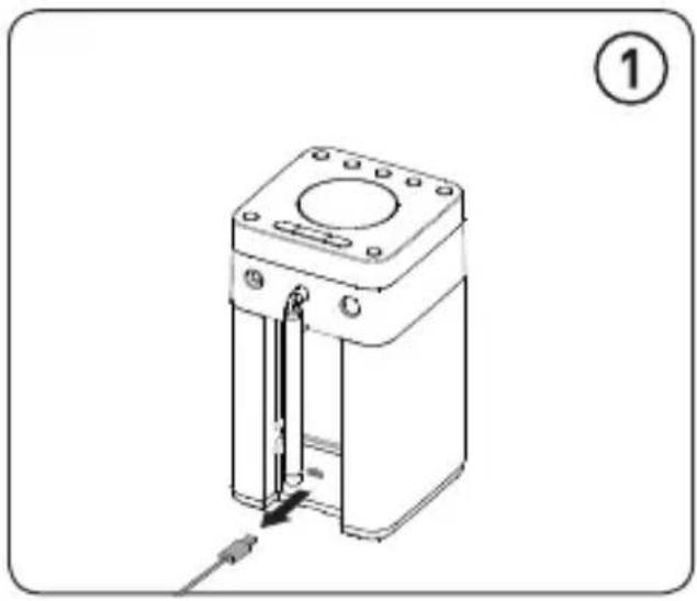 PURE Pop Midi - Installing a ChargePAK D1 or four AA batteries - 1