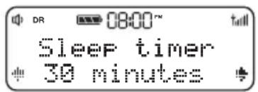 PURE Evoke D2 Bluetooth - Setting the sleep timer - 1
