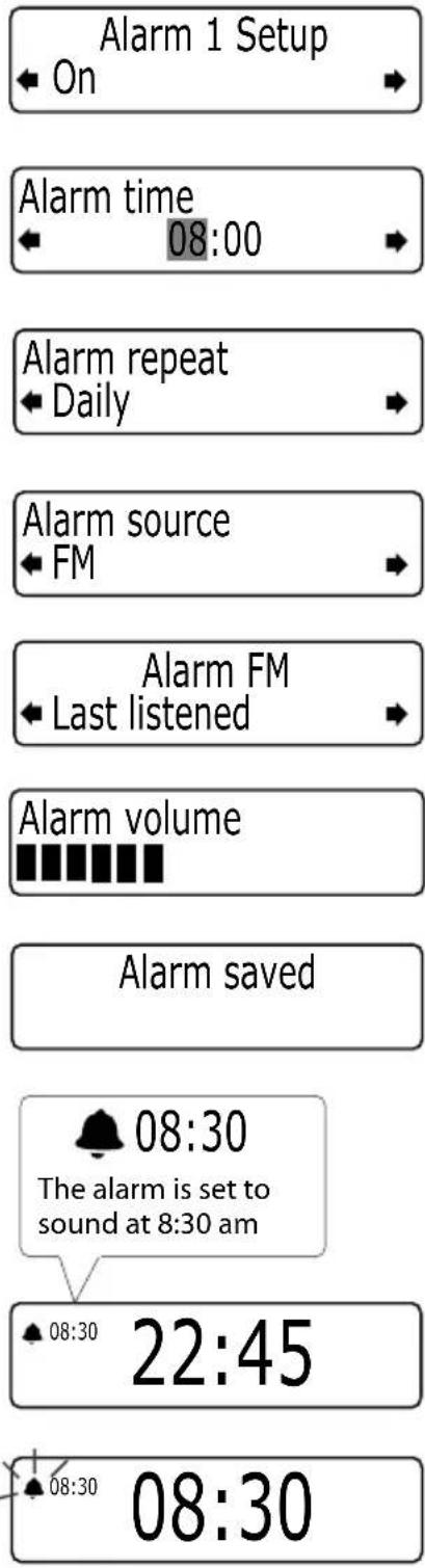 PURE Evoke D4 Bluetooth - Setting the alarm & timers - 1