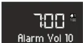 SONORO SO110 - Ajuste de volumen de despertador - 1