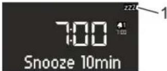SONORO SO110 - Indstilling af Snooze-funktionen - 1