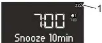 SONORO SO110 - Setting the snooze function - 1
