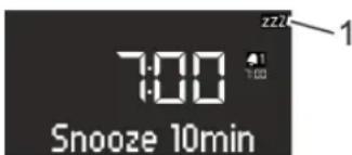 SONORO SO110 - Réglage de la fonction snooze - 1