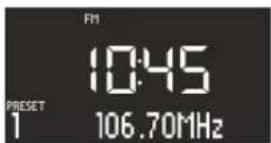 SONORO SO110 - Mémorisation d'une station FM - 1