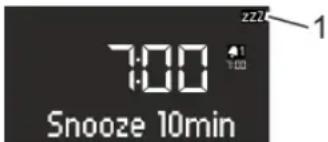 SONORO SO110 - Impostazione della funzione snooze - 1