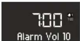 SONORO SO110 - Setting the alarm volume - 1