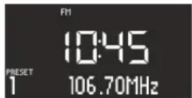SONORO SO110 - Lagring af FM-stationer - 1