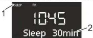 SONORO SO110 - Ajuste del intervalo de tiempo del Sleep Timer - 1
