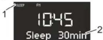 SONORO SO110 - Indstilling af tidsinterval for Sleep Timer - 1