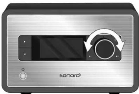 SONORO SO110 - Réglage du volume sonore - 1