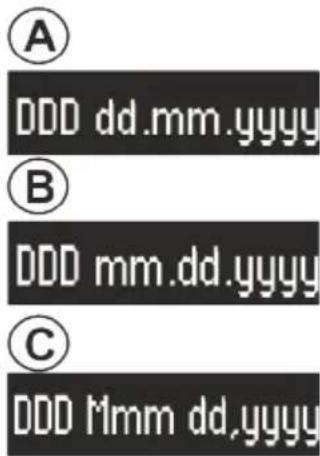 SONORO SO210 - Ajuste del formato de fecha - 1