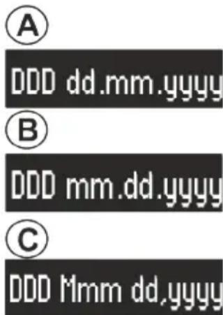 SONORO SO210 - Impostazione del formato della data - 1