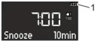 SONORO SO210 - Setting the Snooze function - 1