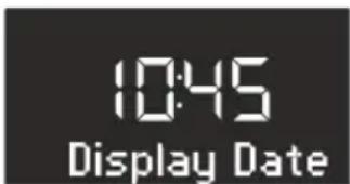 SONORO SO210 - Switching on/off the date - 1