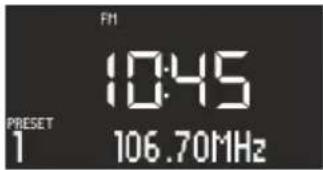 SONORO SO210 - Mémorisation d'une station FM - 1