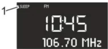 SONORO SO210 - Sleeptimer inschakelen - 1