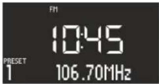 SONORO SO210 - FM-zender opslaan - 1