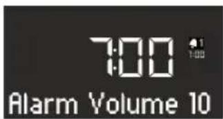 SONORO SO210 - Impostazione del volume della sveglia - 1