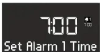 SONORO SO210 - Setting the alarm time - 1