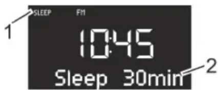 SONORO SO210 - Tijdinterval voor sleeptimer instellen - 1