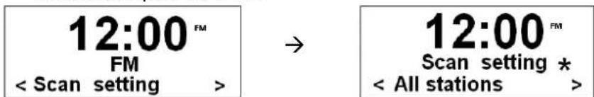 SCANSONIC DAB200 - Réglage de la recherche - 1