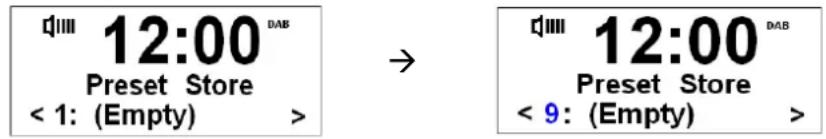 SCANSONIC DAB200 - Présélection de station (modes numérique DAB/DAB+ et FM): - 2