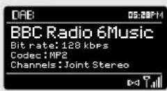 REVO SuperSystem - OPTIONS DU MENU DAB MODE - 5