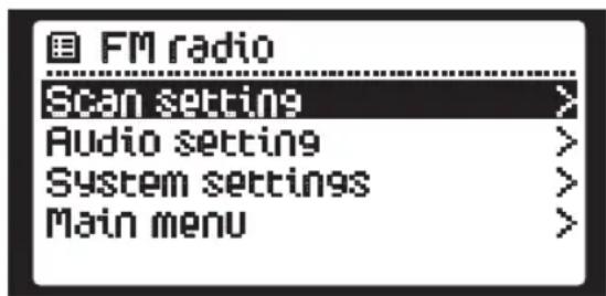 PEAQ PDR350BT - MENU FM - 1