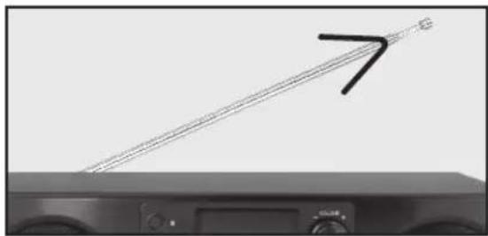 PEAQ PDR350BT - EINSTELLUNG DER ANTENNE - 1