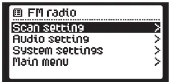 PEAQ PDR350BT - FM MENU - 1