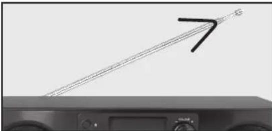 PEAQ PDR350BT - REGOLAZIONE DELL'ANTENNA - 1