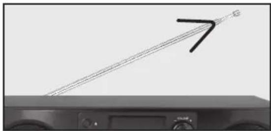 PEAQ PDR350BT - REGLAGE DE L'ANTENNE - 1