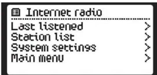 PEAQ PDR350BT - MENU INTERNET RADIO - 1