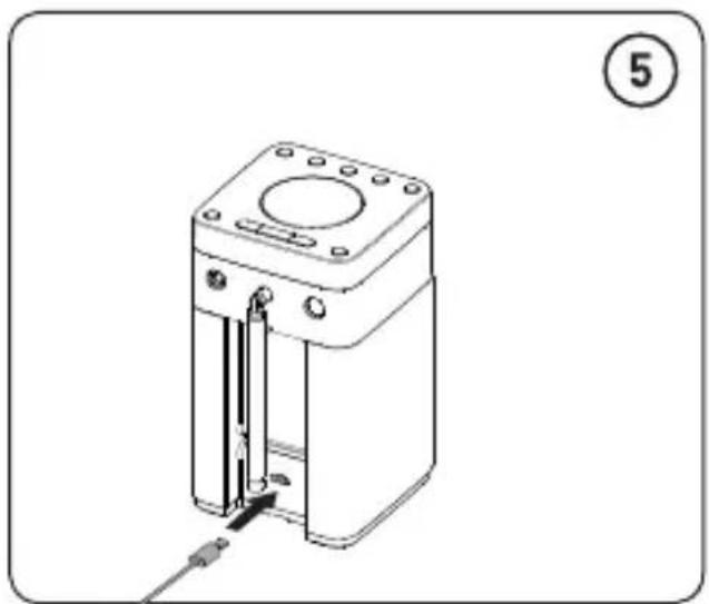 PURE Pop Midi with Bluetooth - Installing a ChargePAK D1 or four AA batteries - 6
