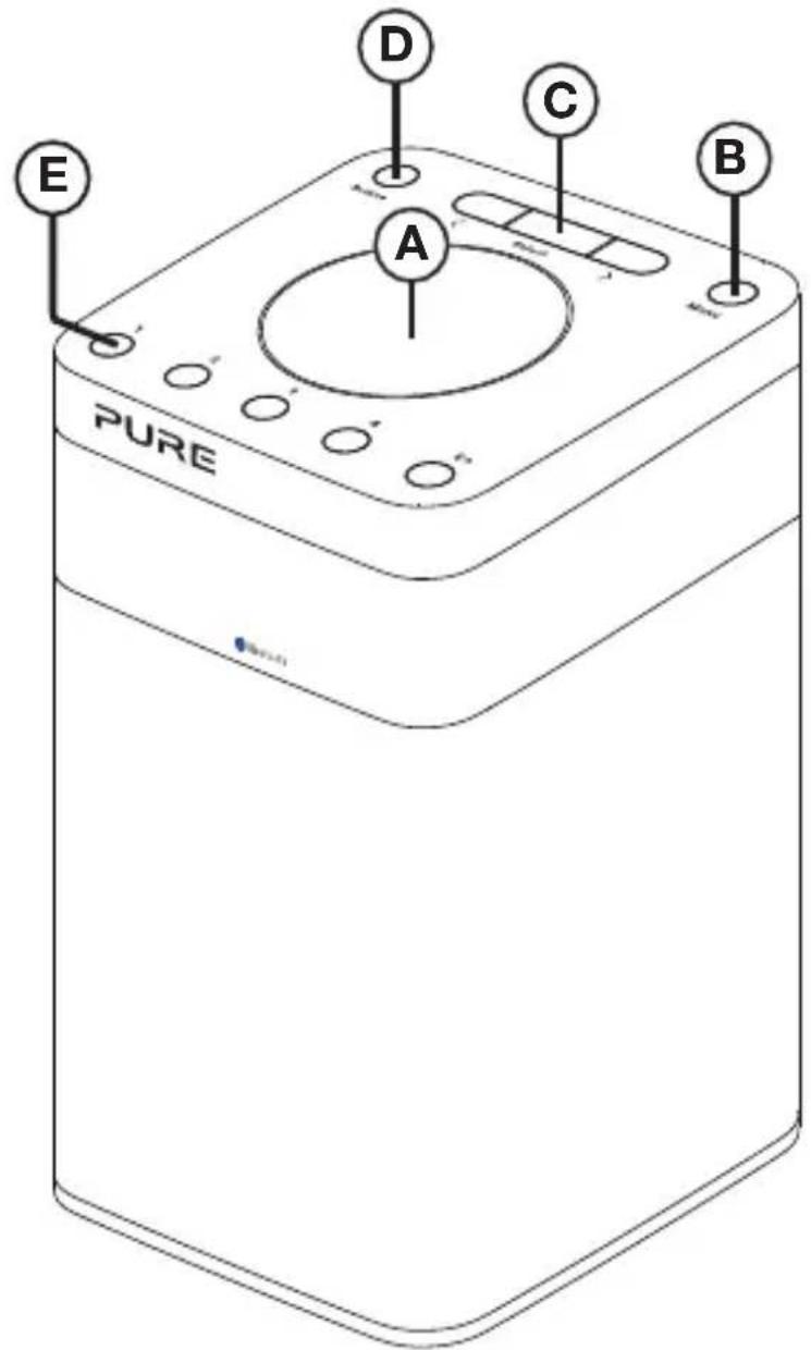 PURE Pop Midi with Bluetooth - Pannello superiore - 1