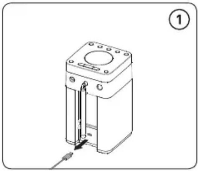 PURE Pop Midi with Bluetooth - Installing a ChargePAK D1 or four AA batteries - 1