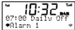 PURE Milano - Setting an alarm - step-by-step guide - 1