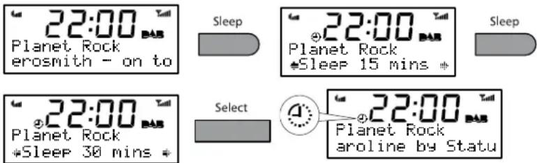 PURE Milano - Einstellen des Sleep-Timers - 1