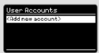 REVO Heritage Shadow - ADDING A USER ACCOUNT - 1