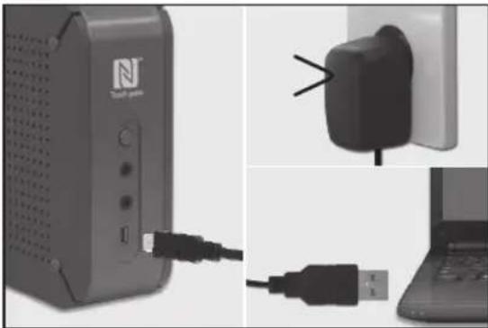 PEAQ PDR150BT - CARICARE LA BATTERIA - 1