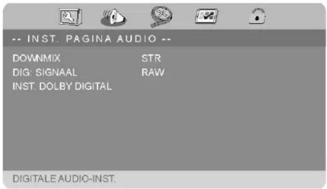 Autovision AV1101 - Menu INST PAGINA AUDIO - 1