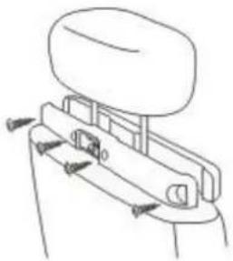 Autovision AV1101 - Retirez le lecteur/moniteur de l'appuie-tête en cas de non utilisation - 2