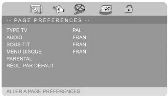 Autovision AV1101 - PAGE DE PREFERENCE - 1