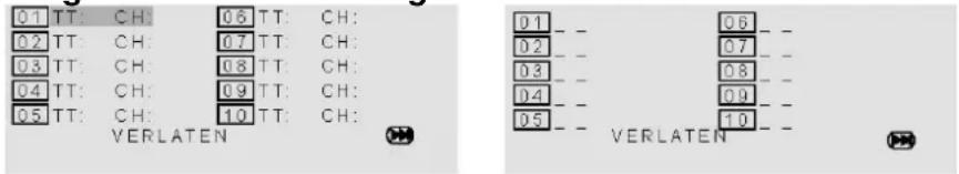 Autovision AV1101 - De afspeelvolgorde programmeren: - 1