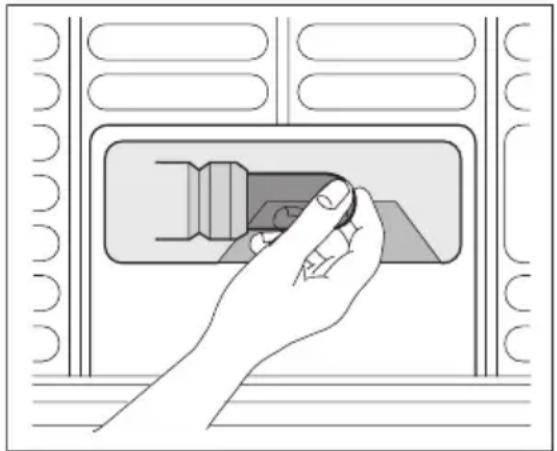 AEG-ELECTROLUX A82300HLW0 - Austauschen der Lampe für die Innenbeleuchtung - 1