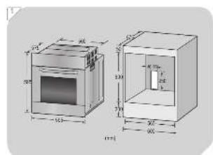 Technical drawing of a two-view architectural or mechanical component with dimension annotations in millimeters.